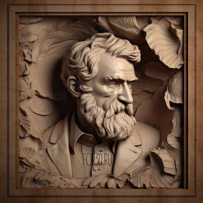 Giuseppe Verdi 1 stl model for CNC